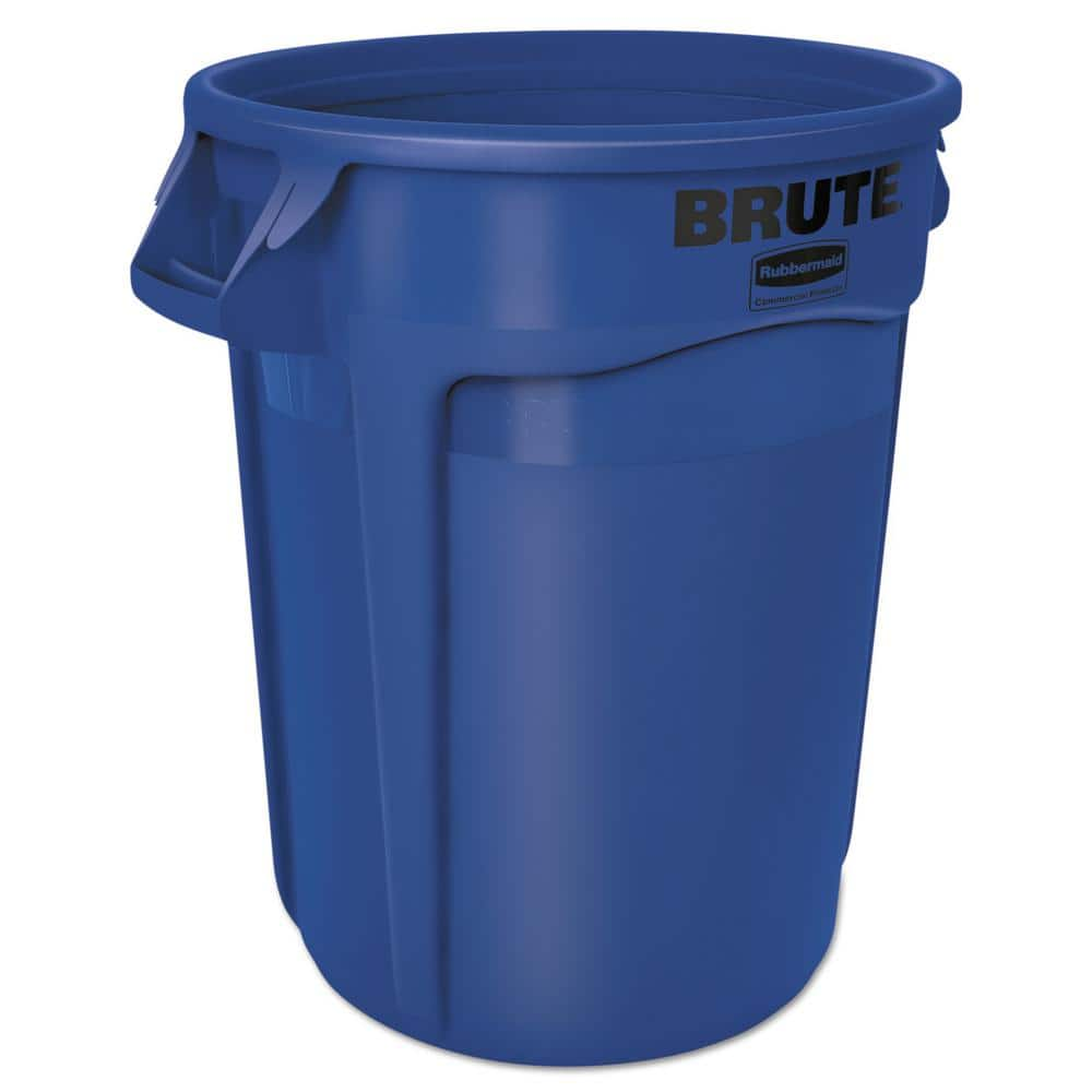 UPC 086876047493 product image for Brute 32 Gal. Blue Round Vented Trash Can | upcitemdb.com