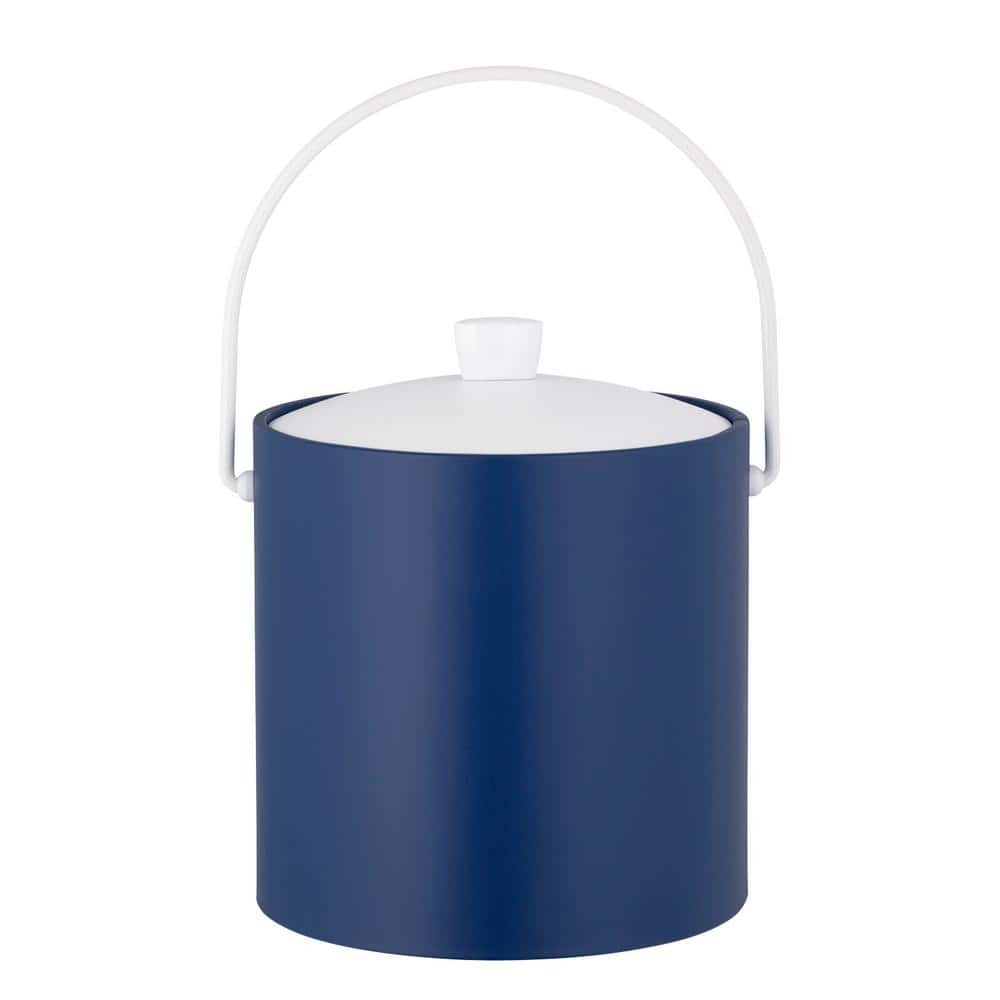 Kraftware RAINBOW 3 qt. Royal Blue Ice Bucket with Acrylic Cover 91366 -  The Home Depot