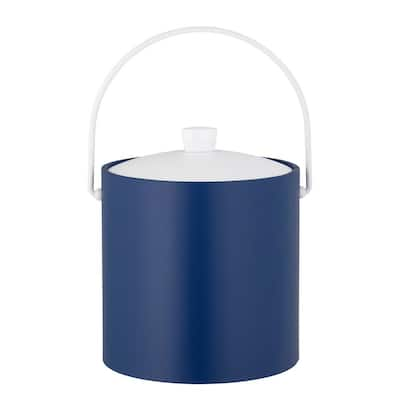 JoyJolt Double Wall 7.2 in. 3.17 qt. Stainless Steel Ice Bucket with Metal  Lid, Strainer and Tongs JA10102 - The Home Depot