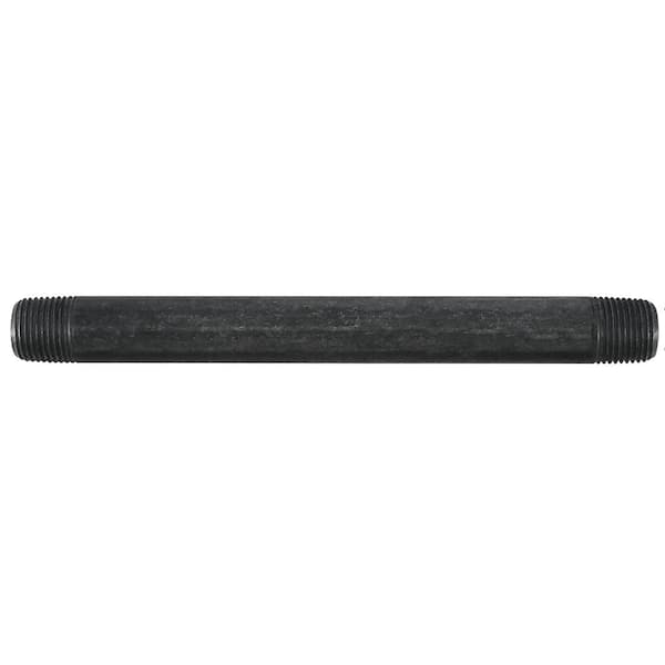 1/2 in. x 10 in. Black Steel Nipple