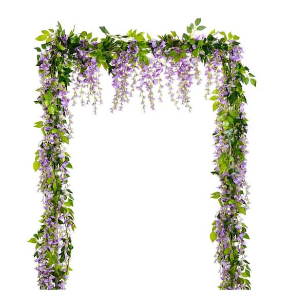 Wisteria Artificial Flowers Garland, 4-Pack L07JGZTZX3 - The Home