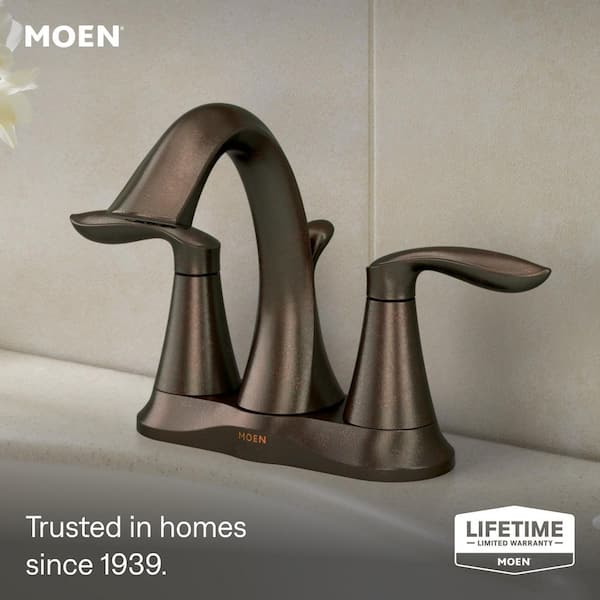 Eva Oil Rubbed Bronze Two-Handle High Arc Bathroom Faucet