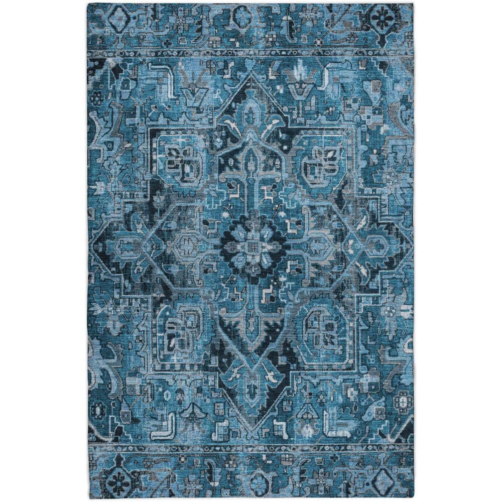 Dream Shag Premium Machine Washable Abstract ADS570 Blue 8 ft. x 10 ft. Area Rug price history on PriceWatchPro