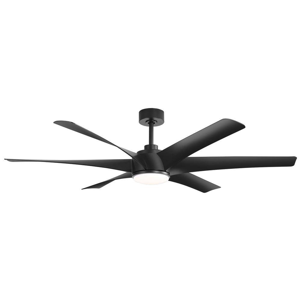 Hector II 65 in. Integrated LED Indoor Black Ceiling Fan with Light and Remote Control Included price history on PriceWatchPro