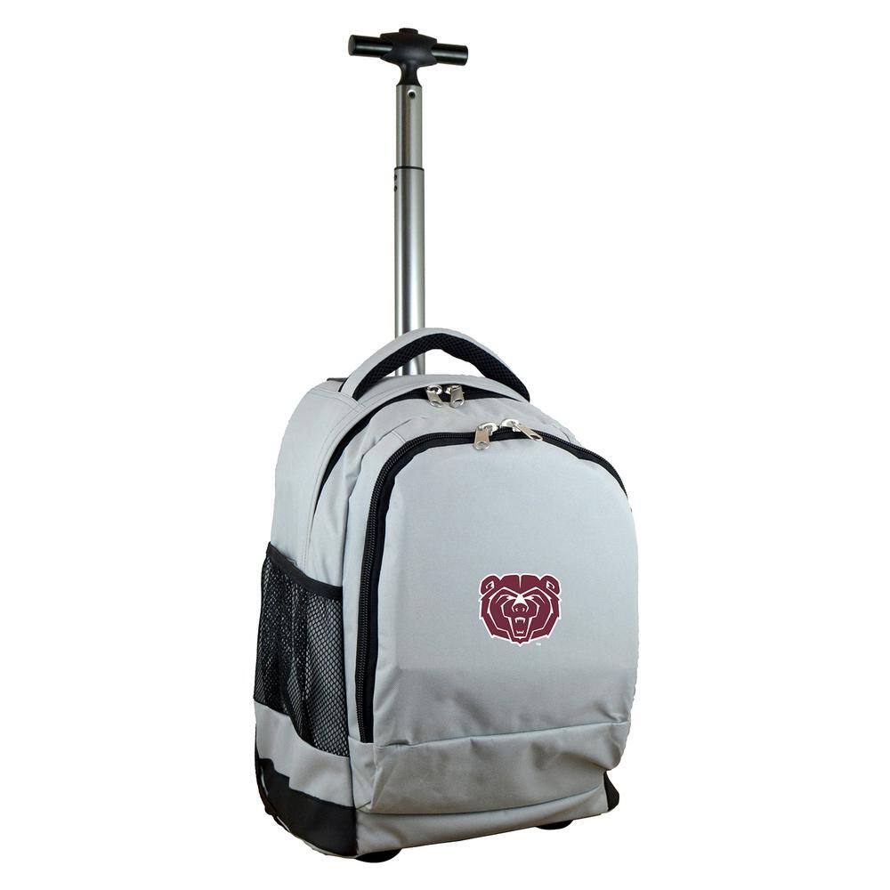 Ucmo Backpack Denco NCAA Missouri State 19 in. Gray Wheeled Premium Backpack CLMBL780 ...