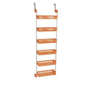 Orange 6-Basket Organizer 66 lbs. Capacity Over the Door Hook