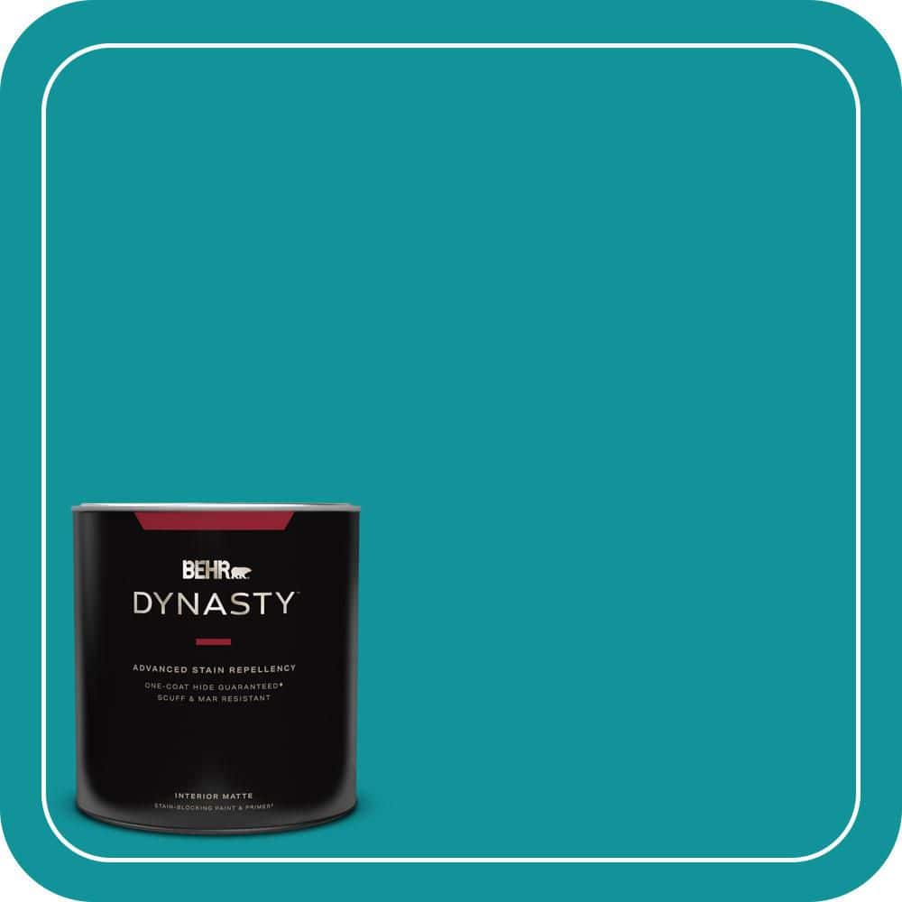 1 qt. #500B-6 Peacock Feather Matte Interior Stain-Blocking Paint and Primer price history on PriceWatchPro