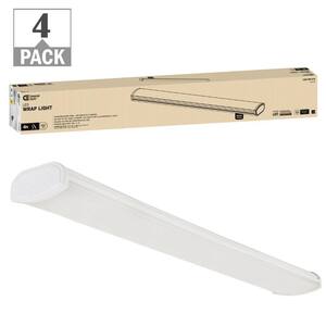 4 ft. 3600 Lumens LED Wraparound Ceiling Light Garage Light Laundry Room Shop Light 4000K 120v Hardwire (4-Pack)