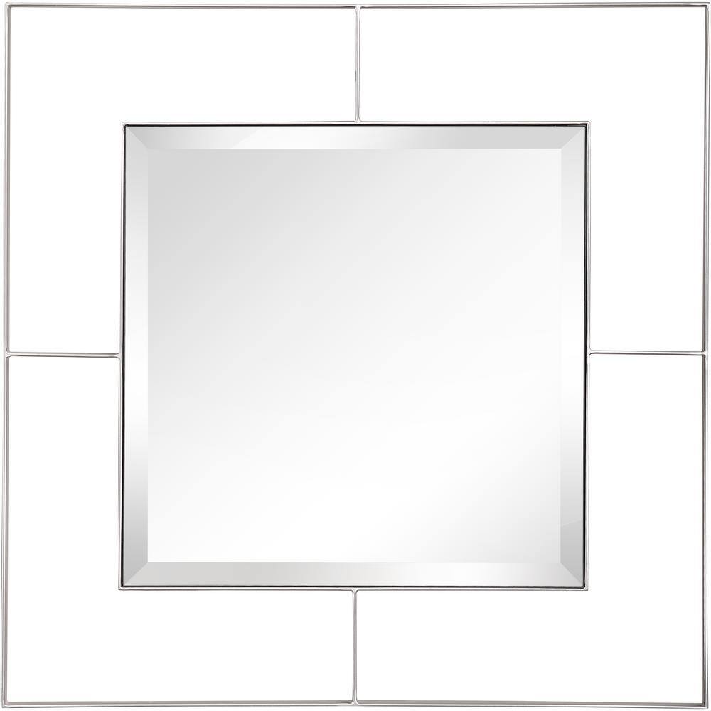 Camden Isle Covington 24 in. x 24 in. Modern Square Framed Decorative  Mirror 86412 - The Home Depot