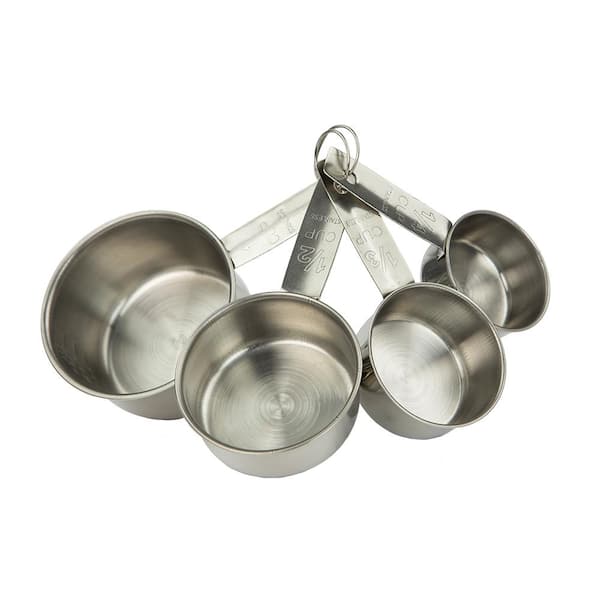 Stainless Steel Measuring Cup and Spoon Set, 8 Piece - SANE - Sewing and  Housewares