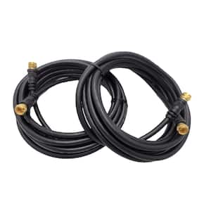RG8X 95 Percent Shielded Grey Coax Cable with Molded PL259 Connectors On Each End 9 ft Barjan 360528 Diesel 