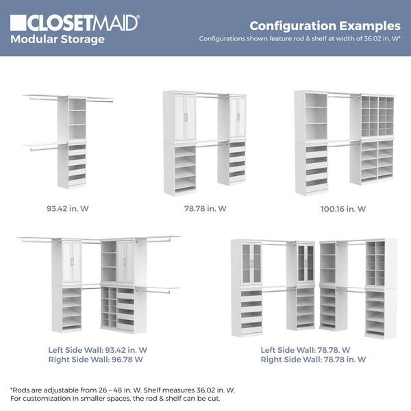 Modular Storage 21.38 W Shelving Unit with 12 Shelves