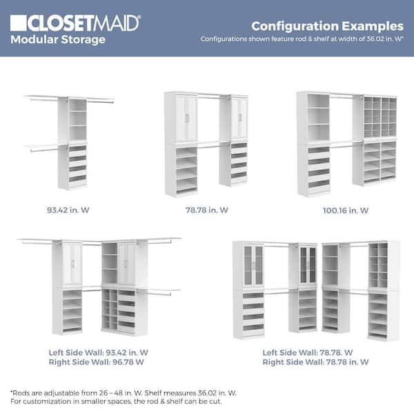 ClosetMaid Modular Closet Divided Shelf Unit - On Sale - Bed Bath & Beyond  - 35090045