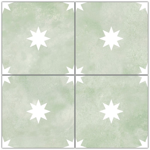Starlight Sage 17 in. x 17 in. Porcelain Floor and Wall Tile (14.77 sq. ft. /Case)