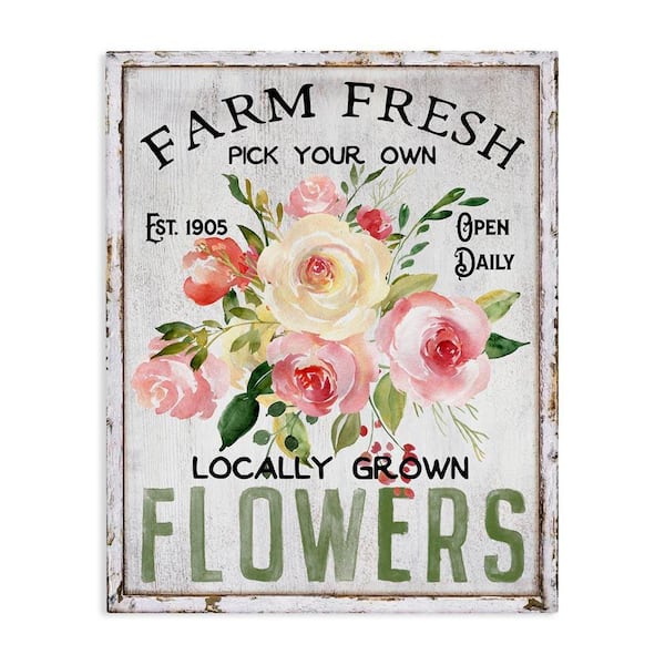 Pick Your Own Flowers by Creatif Belle Unframed Nature Graphic Art Print 20 in. x 16 in.
