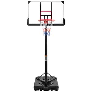 Adjustable 4.76 in. to 10 ft. Portable Outdoor Super Bright Luminous Basketball Hoops, Good Gift for Friends, Kids