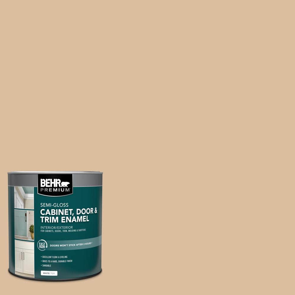 1 qt. #PPU4-14 Renoir Bisque Semi-Gloss Enamel Interior/Exterior Cabinet, D
