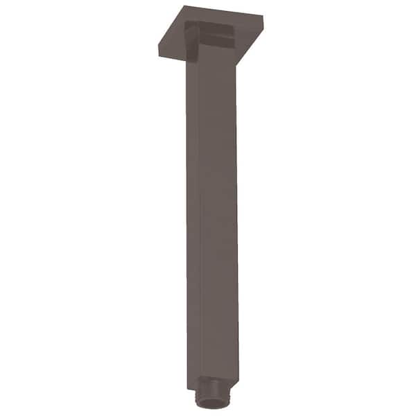 Westbrass 1/2 in. IPS x 9 in. Square Ceiling Mount Shower Arm & Flange, Oil Rubbed Bronze