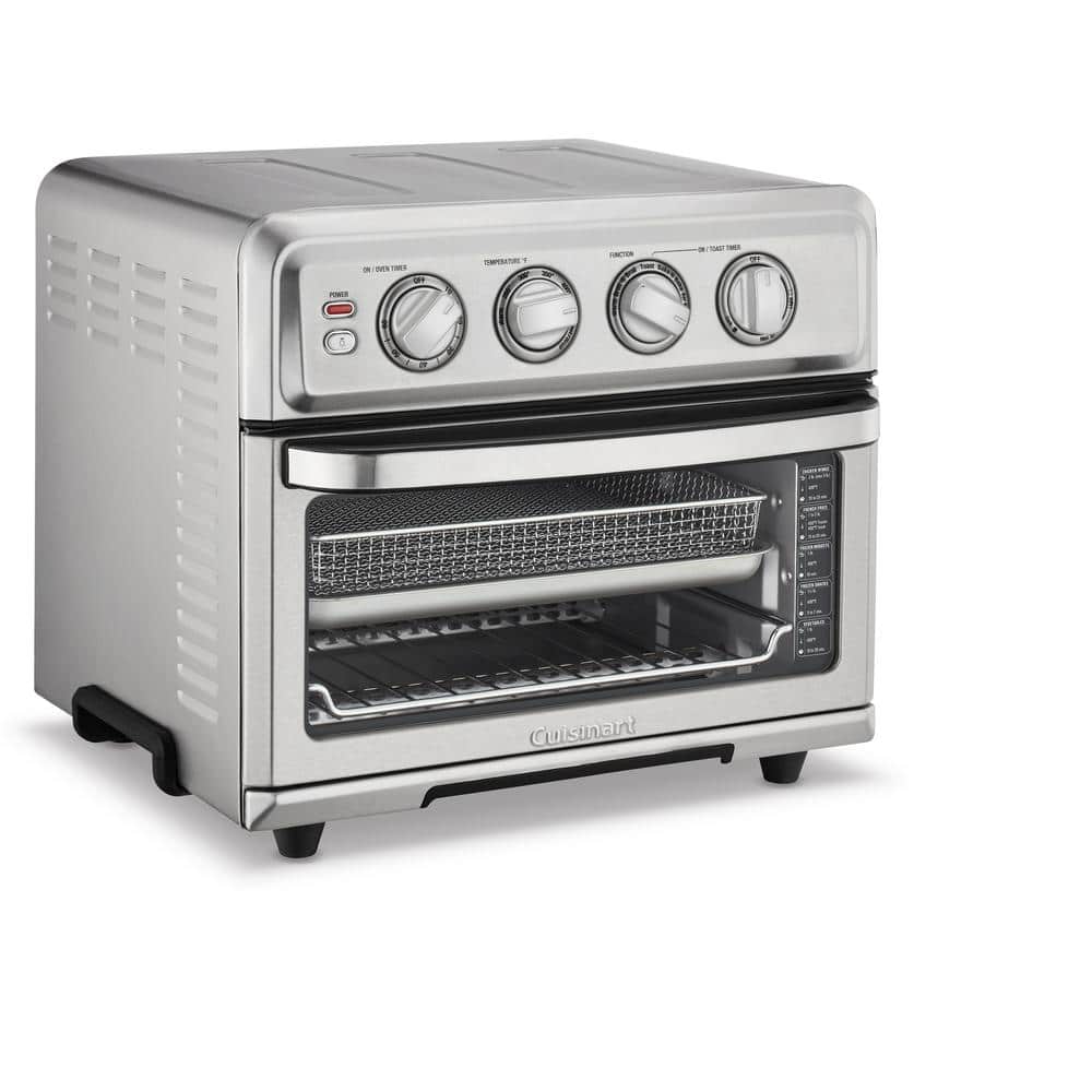 Cuisinart 1800-Watt 6-Slice Black Stainless Toaster Oven and Air Fryer  TOA-60BKS - The Home Depot