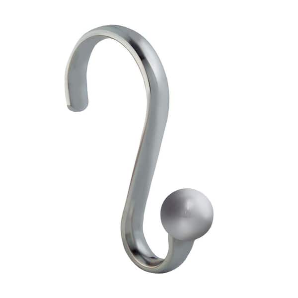 interDesign Axis Steel Shower Hooks with Ball (12-Pack)