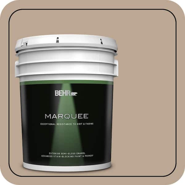 BEHR MARQUEE 5 gal. #700D-4 Brown Teepee Semi-Gloss Enamel Exterior Paint & Primer
