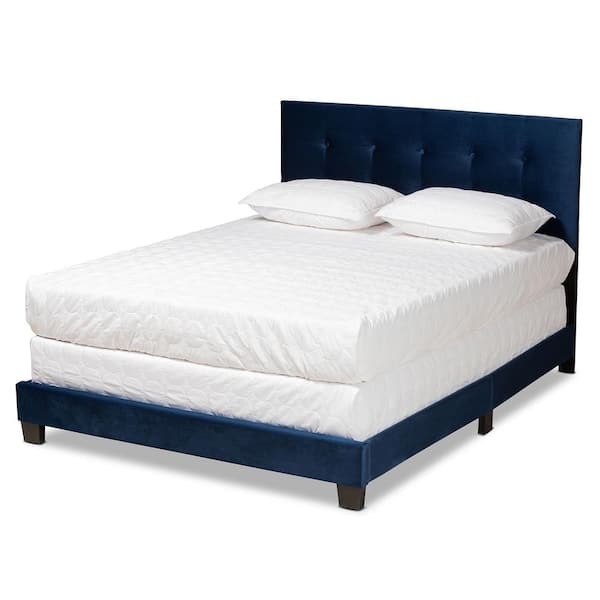 Baxton Studio Caprice Blue Queen Bed 183 11258 HD The Home Depot