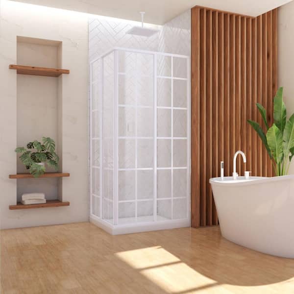 DreamLine French Corner 34-1/2 in. D x 34-1/2 in. W x 72 in