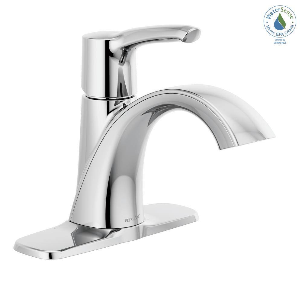 Parkwood Polished Chrome Single Handle Mid-Arc Bathroom Faucet