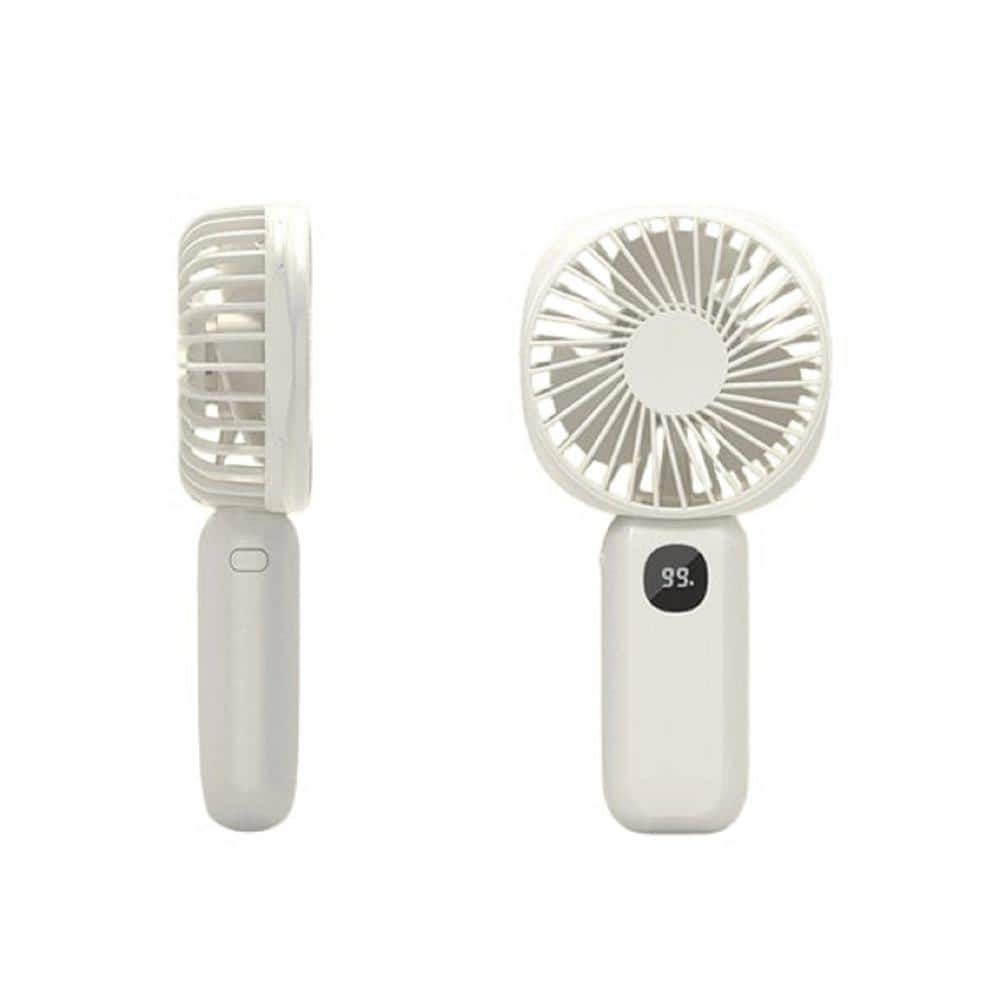 Portable Handheld 2000mAh Battery USB Rechargeable 3.9 in. 4 Fan Speeds Desk Fan White Power Display and Night Light price history on PriceWatchPro