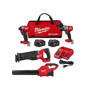 M18 FUEL 18V Lithium-Ion Brushless Cordless Combo Kit (3-Tool) with M18 FUEL Cordless Blower