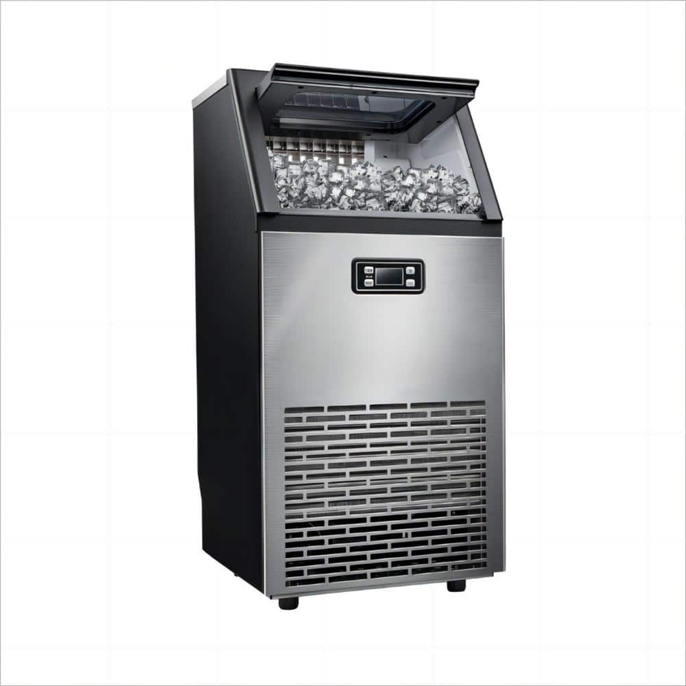 COWSAR 15.28 in. 100 lbs. Freestanding/Built-In Cubed Ice Maker ...