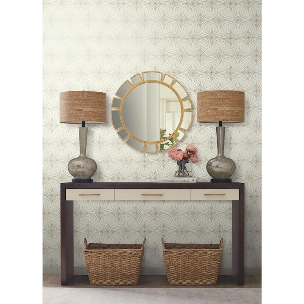 60.75 sq.ft. White Starlight Wallpaper