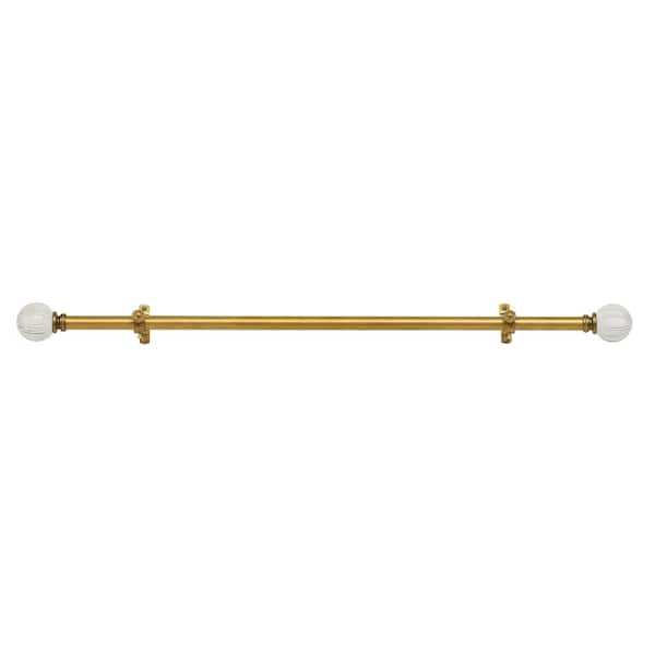ACHIM Buono II Antique Gold Emma Decorative Rod and Finial - 48 in. to 86 in.