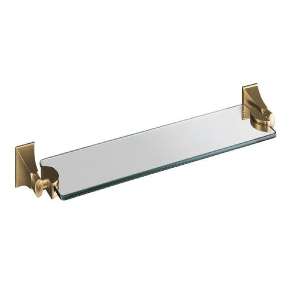 KOHLER Memoirs 26 in. W Wall-Mount Shelf in Glass and Vibrant Brushed Bronze