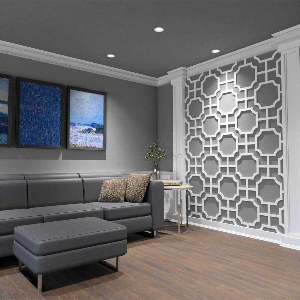 Medium White PVC Decorative Fretwork Wall Panels