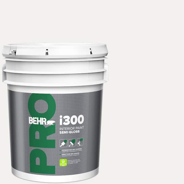5 gal. #W-D-600 Bridal Veil Semi-Gloss Interior Paint