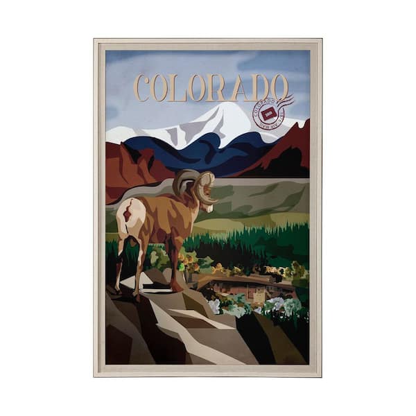Colorado Go Series 1 Brown Framed Wall Art 61.5 in. x 41.5 in.