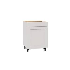 Shaker Assembled 24x34.5x24 in. Base Cabinet with Metal Drawer Box in Vanilla White