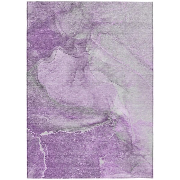 Addison Rugs Chantille ACN524 Lilac 5 ft. x 7 ft. 6 in. Machine Washable Indoor/Outdoor Geometric Area Rug
