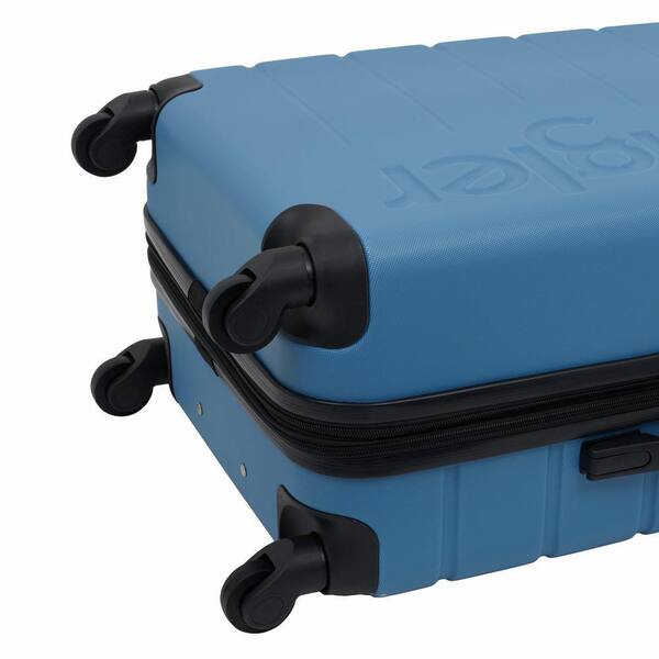 TCL Wrangler 3-Piece Blue Heaven Rolling Hard Side Luggage Set 360