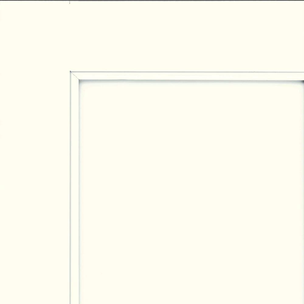 7.3125-in. W x 0.75-in. D x 7.3125-in. H. Thornton Cabinet Door Sample in Frost
