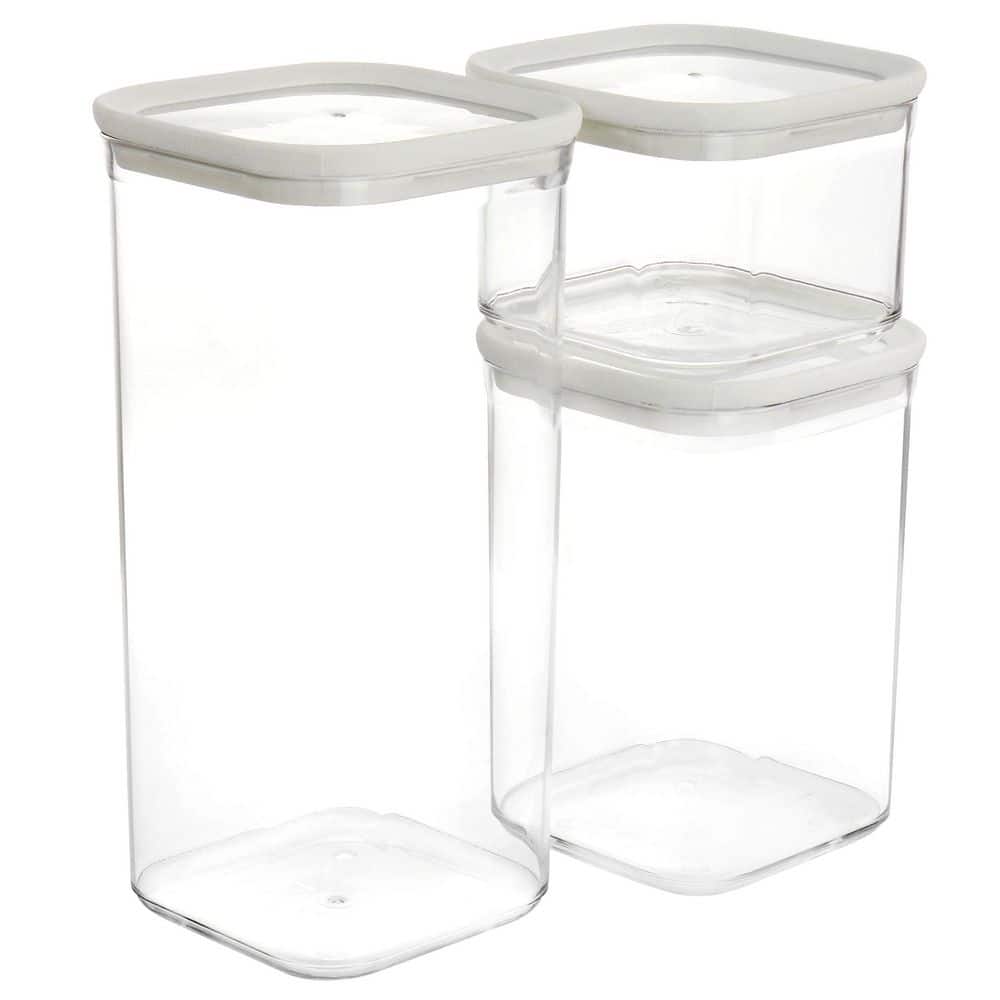 Vtopmart 6 Pack Clear Stackable Storage Bins with Lids, Large