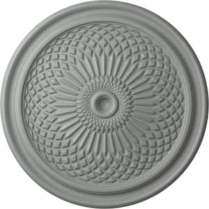 22" x 1-3/4" Trinity Urethane Ceiling Medallion (Fits Canopies upto 3"), Primed White