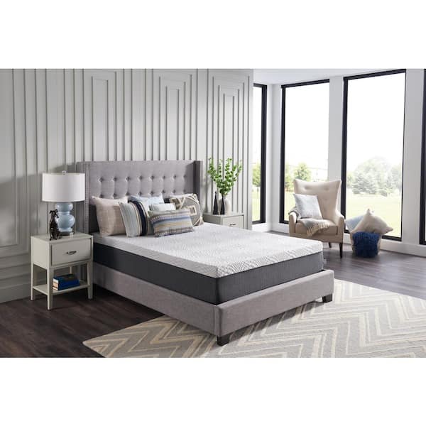 Sealy 12 In King Spring Memory Foam Hybrid Mattress Medium Firm F03 00122 Kg0 The Home Depot