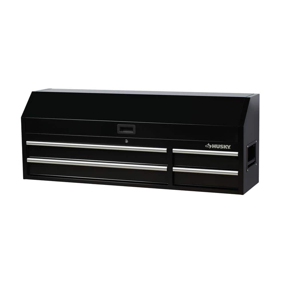 Husky 61 in. W x 15.8 in. D 4Drawer Tool Chest with Power Strip in BlackH61CH4P The Home Depot