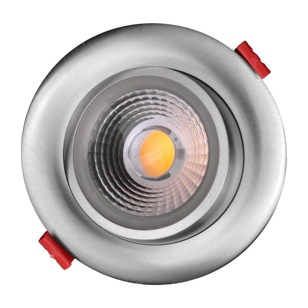 DGD4 Nickel LED Gimbal Recessed Downlight - Energy Star Certified
