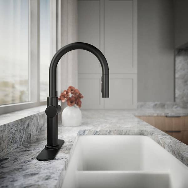 KOHLER Crue Single-Handle Pull-Down Sprayer Kitchen Faucet in