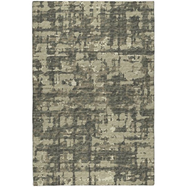 Dream Shag Premium Machine Washable Abstract ADS76 Earth 3 ft. x 5 ft. Area Rug