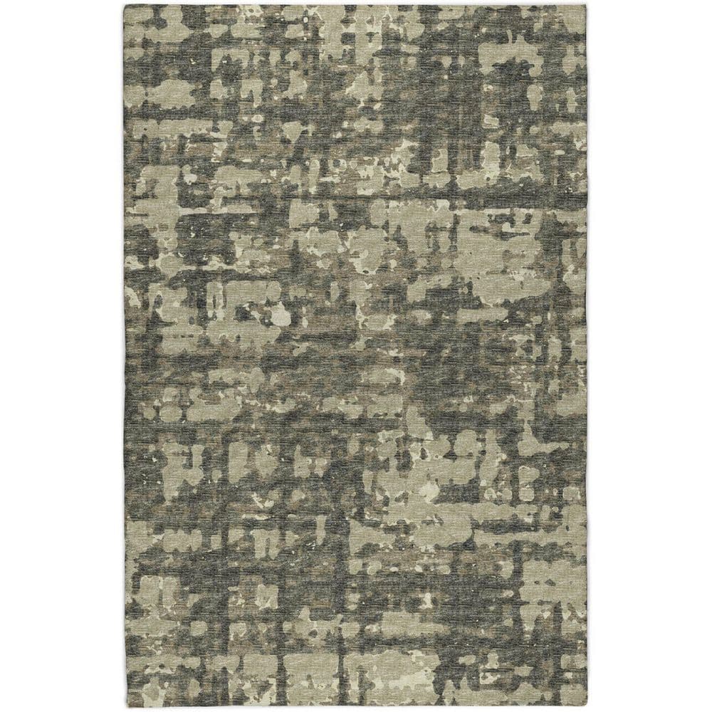 Dream Shag Premium Machine Washable Abstract ADS76 Earth 5 ft. x 7 ft. 6 in. Area Rug price history on PriceWatchPro