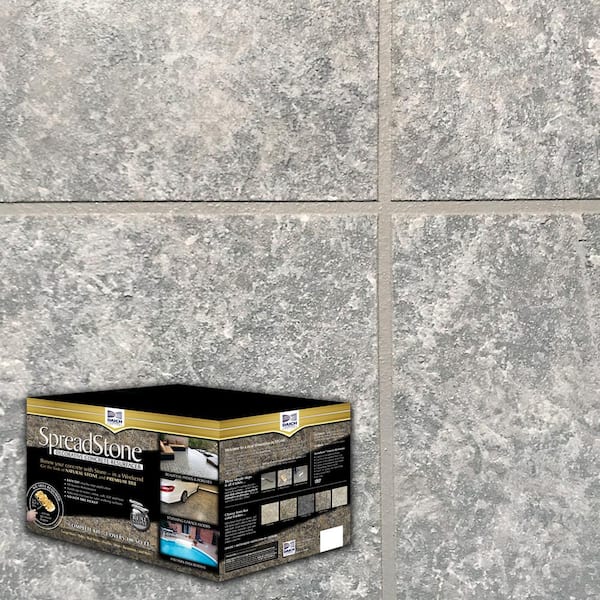 SpreadStone 10 Gal. Summit Grey Satin Interior/Exterior 400 sq.ft. Decorative Concrete Resurfacing Kit
